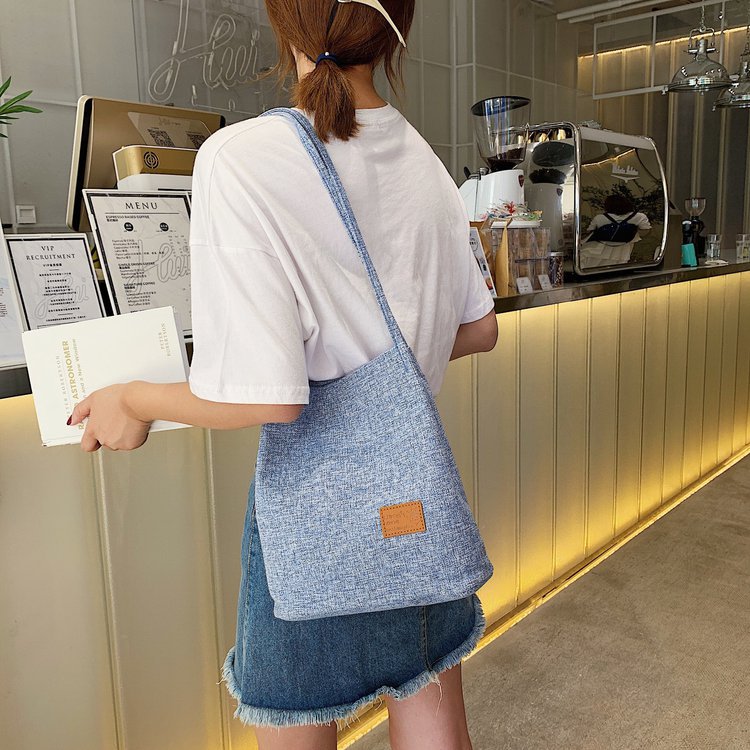 Canvas female bag non-woven fabric