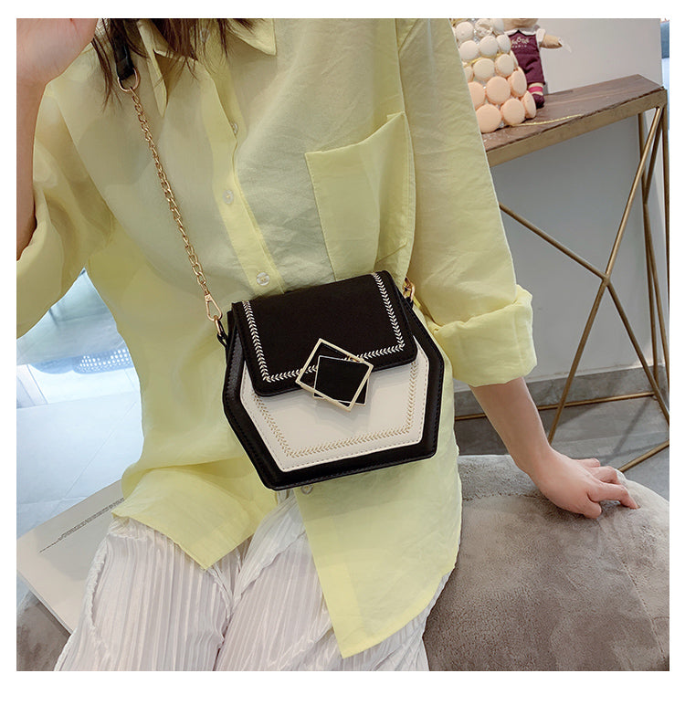 Matte leather shoulder bag