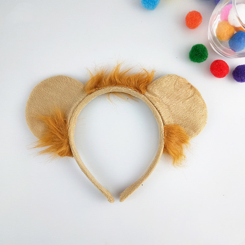 Masquerade performance props lion headband headdress