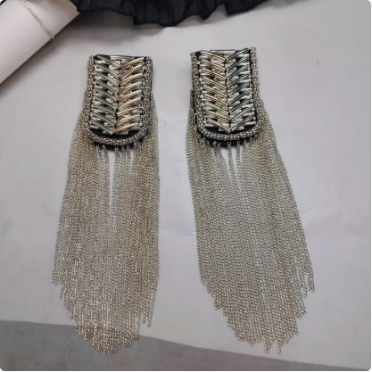 Metal Super Long Chain Simple Men's And Women's Clothing Ornament Tassel Epaulet
