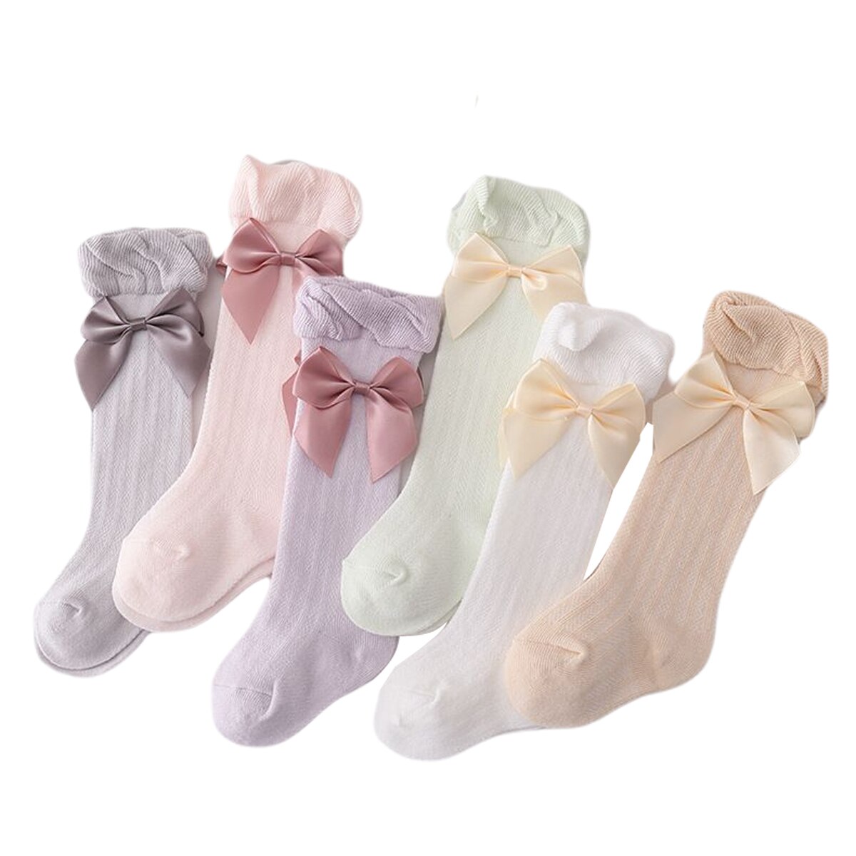 Big Bow Baby Mosquito Air-conditioning Over-The-knee Medium Stockings