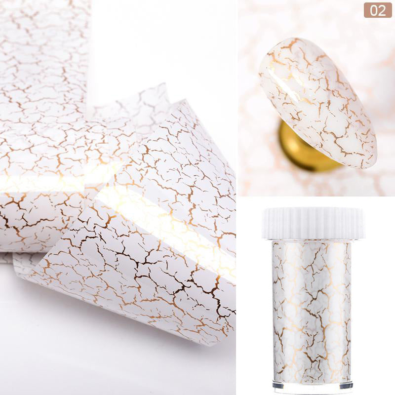Marble Smudge Pattern Starry Nail Sticker