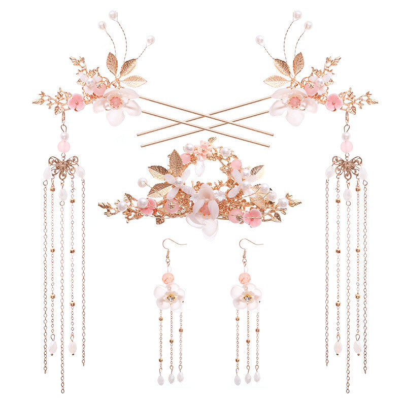 Ancient Hanfu headdress flow super step hairpin