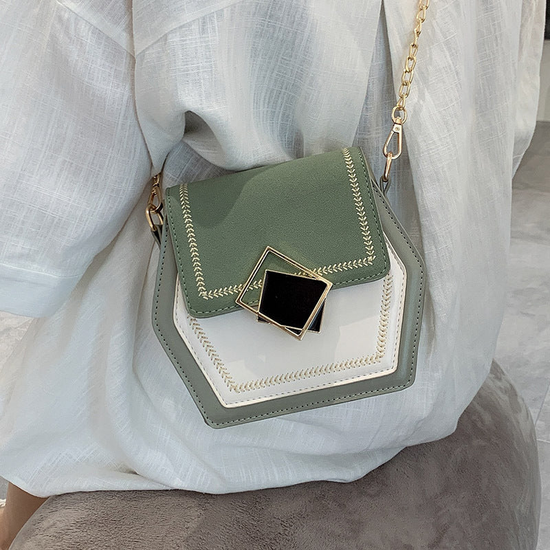 Matte leather shoulder bag