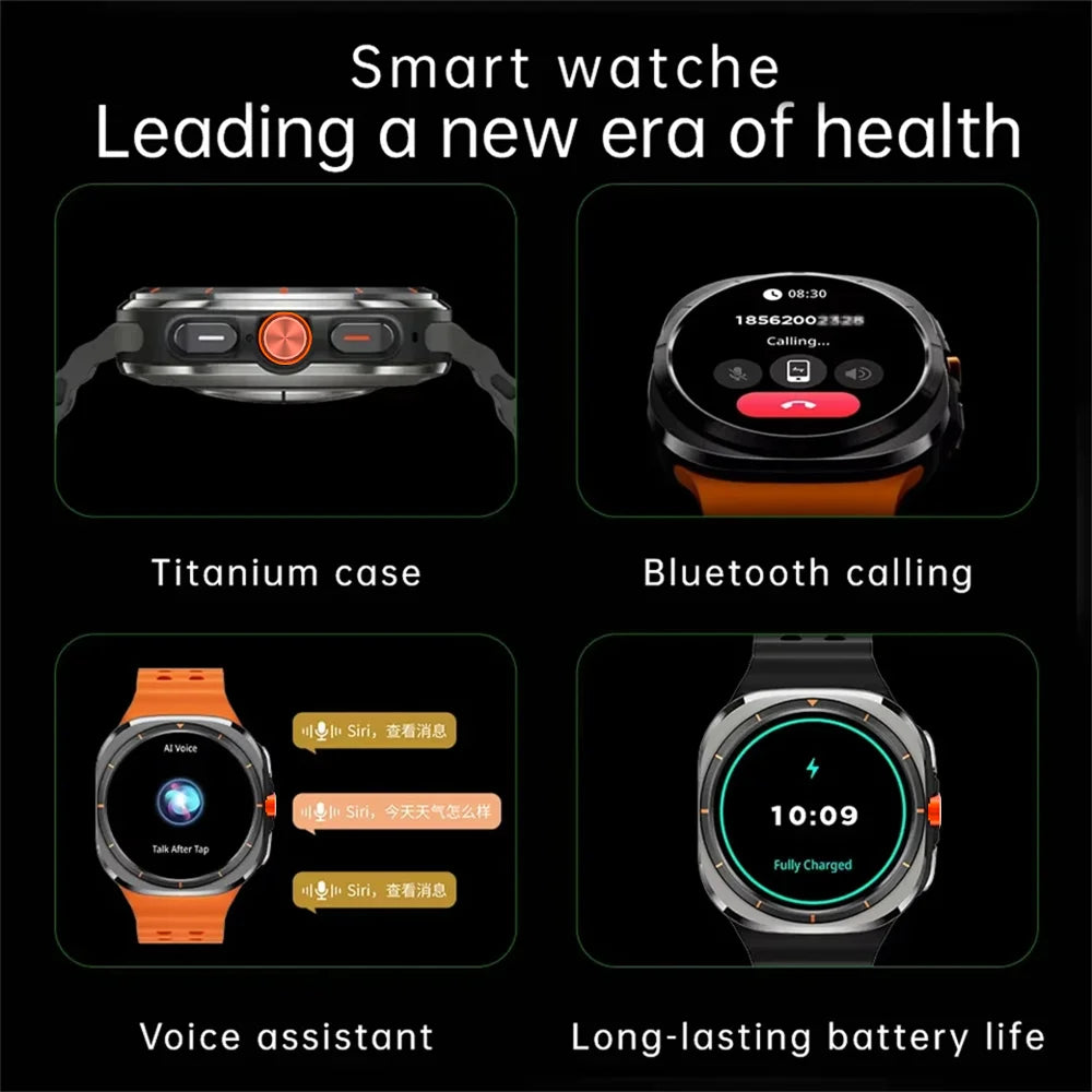 New Smart Watch Classic Men Women Smart Watch Bluetooth Voice Call AI Voice Outdoor Sports Smart Watch Gift