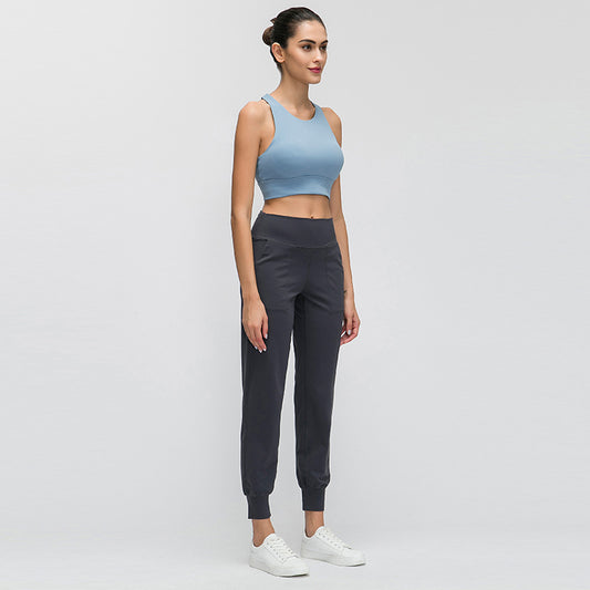 Meryl Light Slim Fit Ankle Sports Pants Straight Yoga Pants