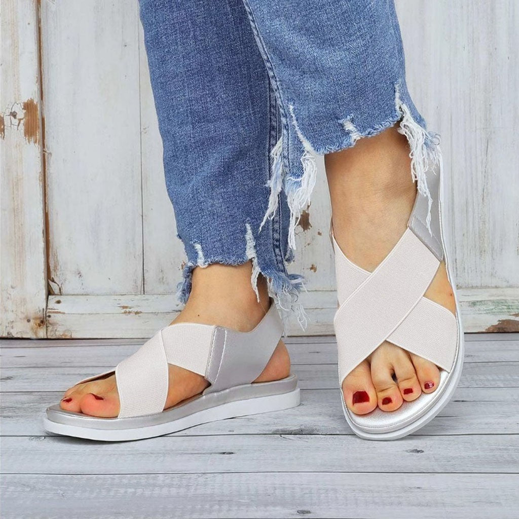 British wind flat sandals