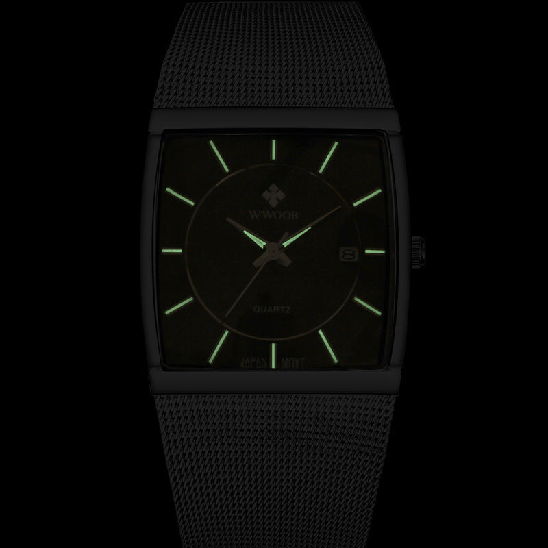 Men's mesh strap watch