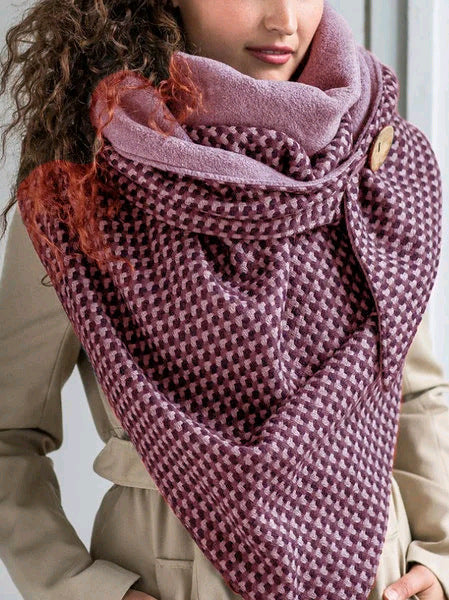 Cashew Flower Pattern Triangle Neck Scarf