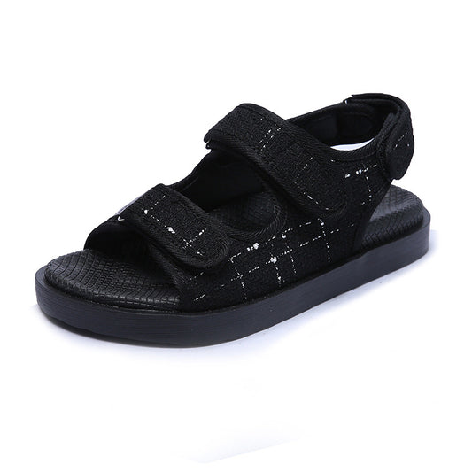 Versatile Platform Polyurethane Sandals With Velcro Beach Shoes
