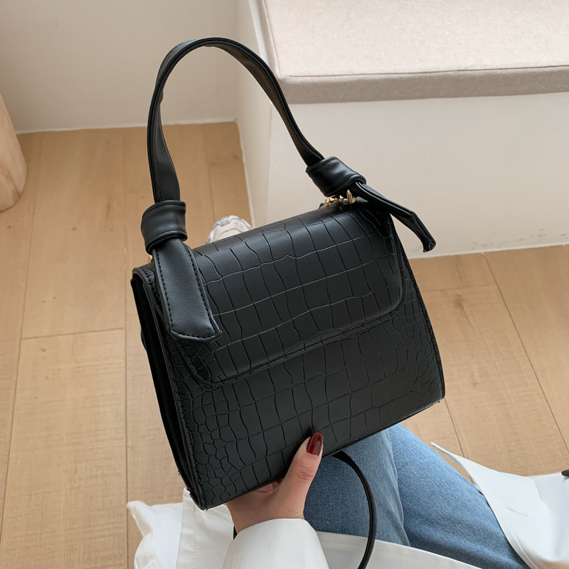Stone pattern shoulder bag