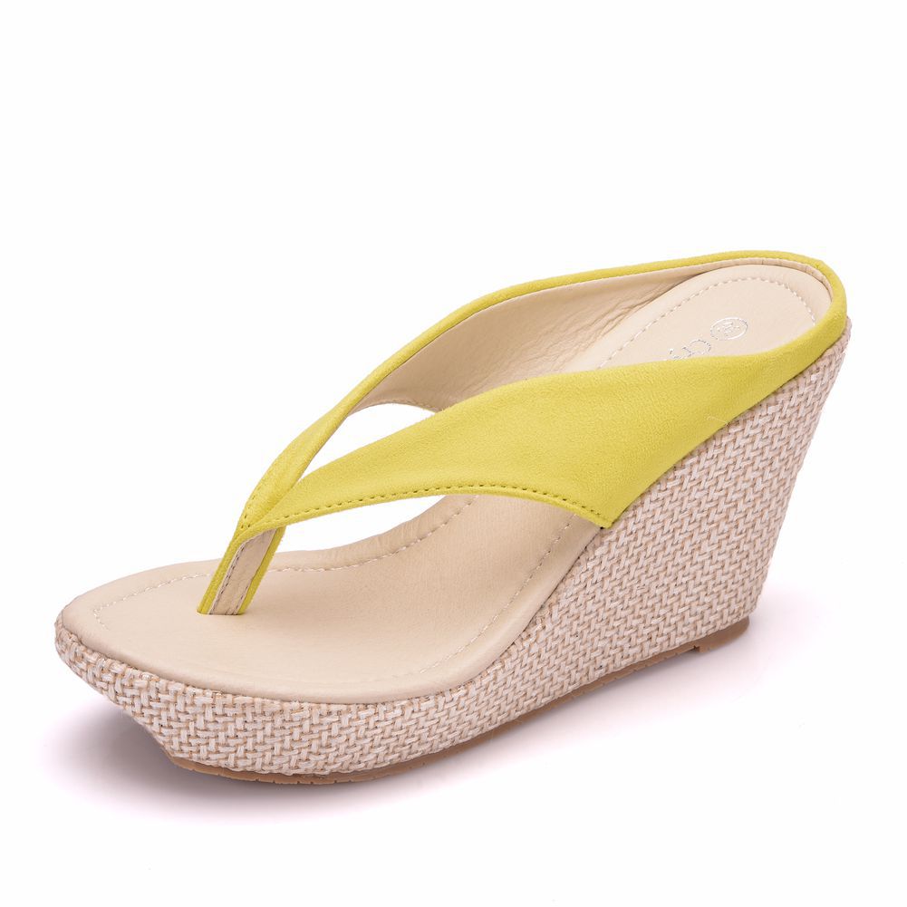 Sponge Cake with Platform Large Size Wedge Sandals