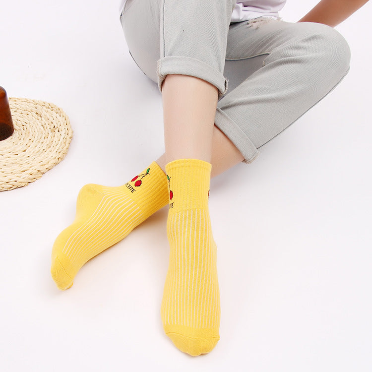 Girls' Personalized Cotton Socks