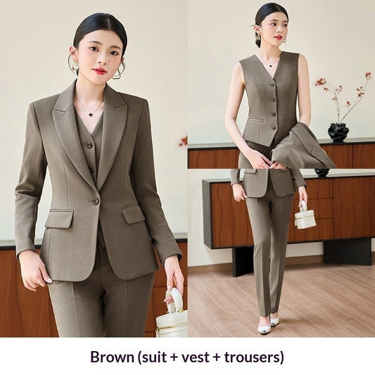 New Stylish Office Suit Waistcoat Three Piece Set