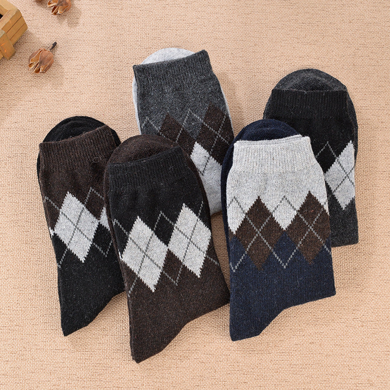Thickened medium tube ladies cashmere socks