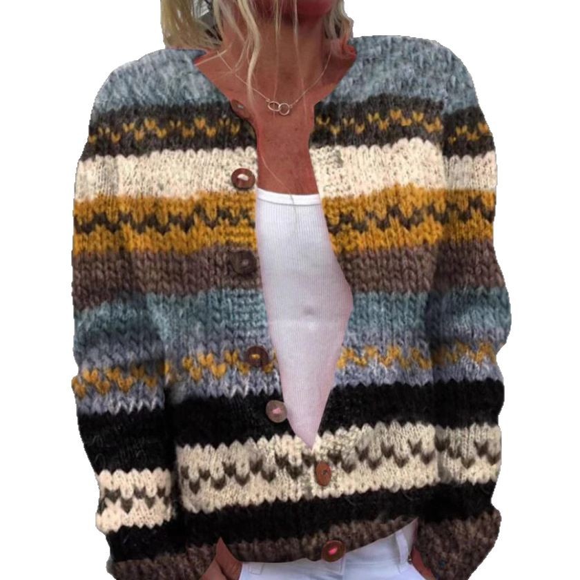 Digital Printing Cardigan Coat Outerwear Women 3D