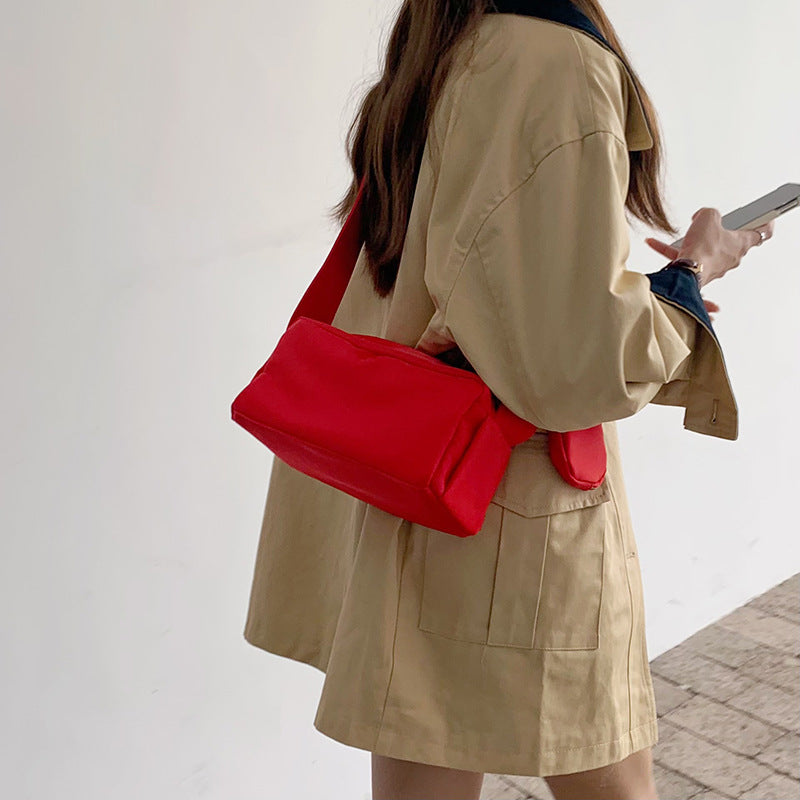 Summer Three-dimensional Slung Small Square Bag Female Minority