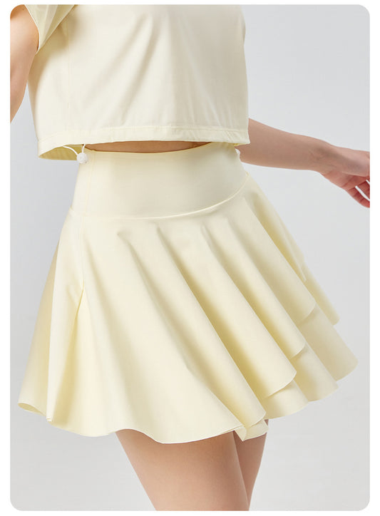 Fake Two-piece Anti Walking Light Fast Drying Sports Fitness Golf Tennis Skirt