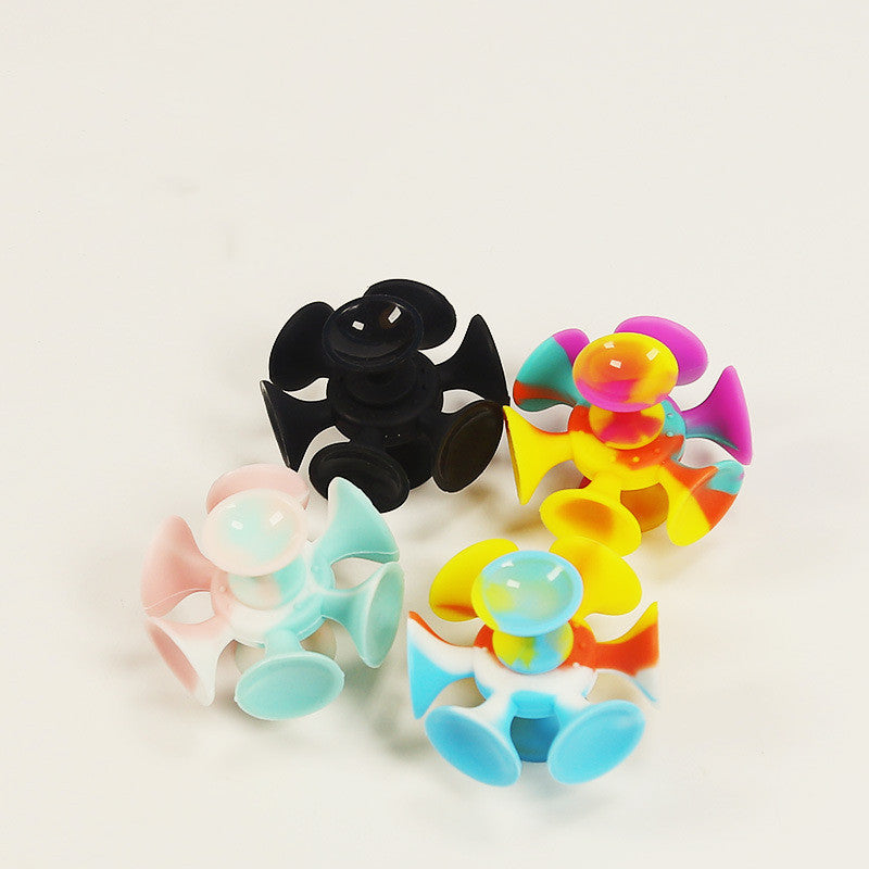 Decompression Silicone Toy Sucker Gyro