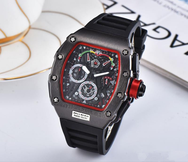 Ghost Head Silicone Belt Quartz Men's Watch