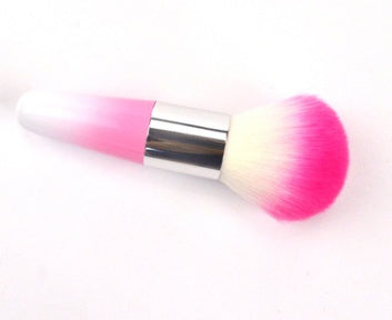 Naiqi spot engros blush børste plast kort stang PVC emballage makeup børste flerfarvet valgfri hvidvask