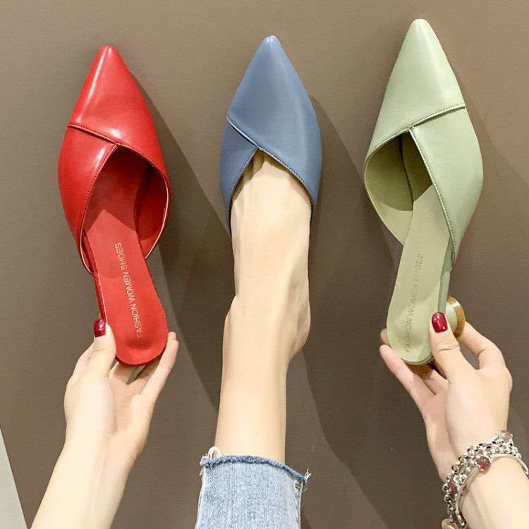 Ladies pointed wine glass and slippers