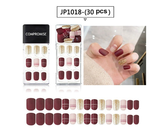 Soft nail without crease