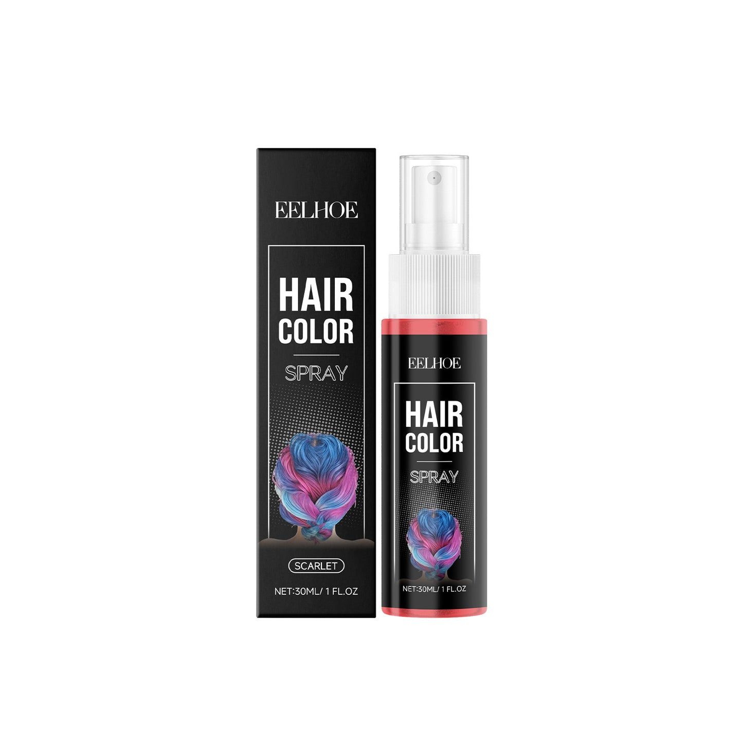 Bright Red Temporary Hair Spray For Everyday Styling And Careeasy To Apply Long-lasting Color And Moisturizing