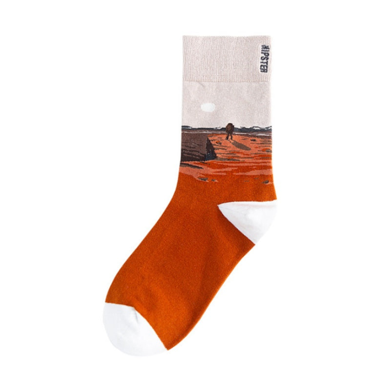 Personality and creativity hit color cotton socks