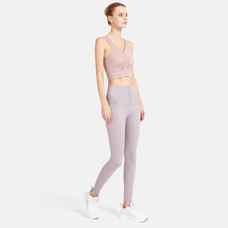 Skinny Yoga Pants With Breasted Tummy And High Waist