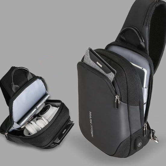 Men's bag shoulder bag casual small backpack