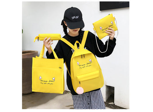 Schoolbag Female Large-Capacity Waterproof Korean Version