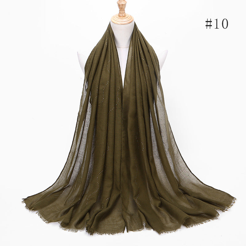 Solid color diamond and scarves