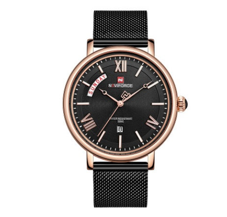 Thin Mesh Quartz Watch