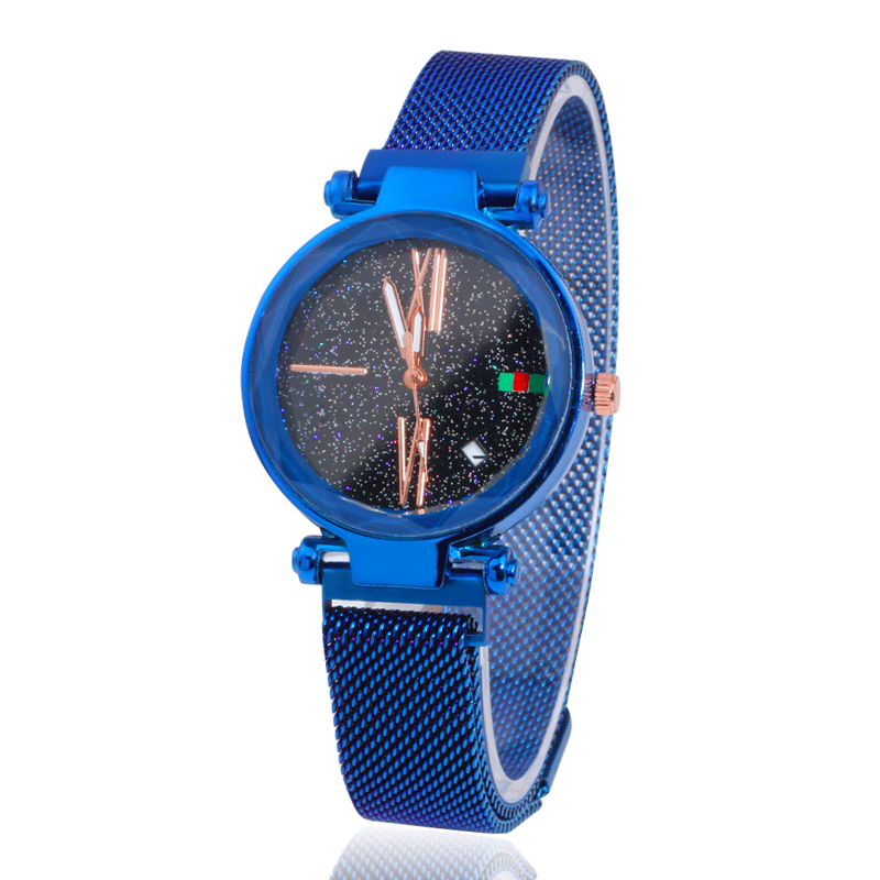 cross-border explosion models Milan magnets starry sky calendar magnet watch fashion Europe and the United States with a quartz watch
