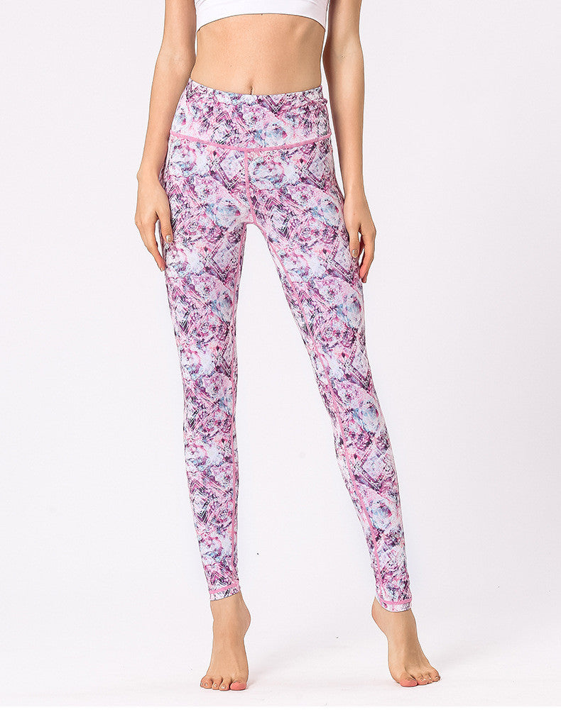 Nye mønstrede yogaleggings