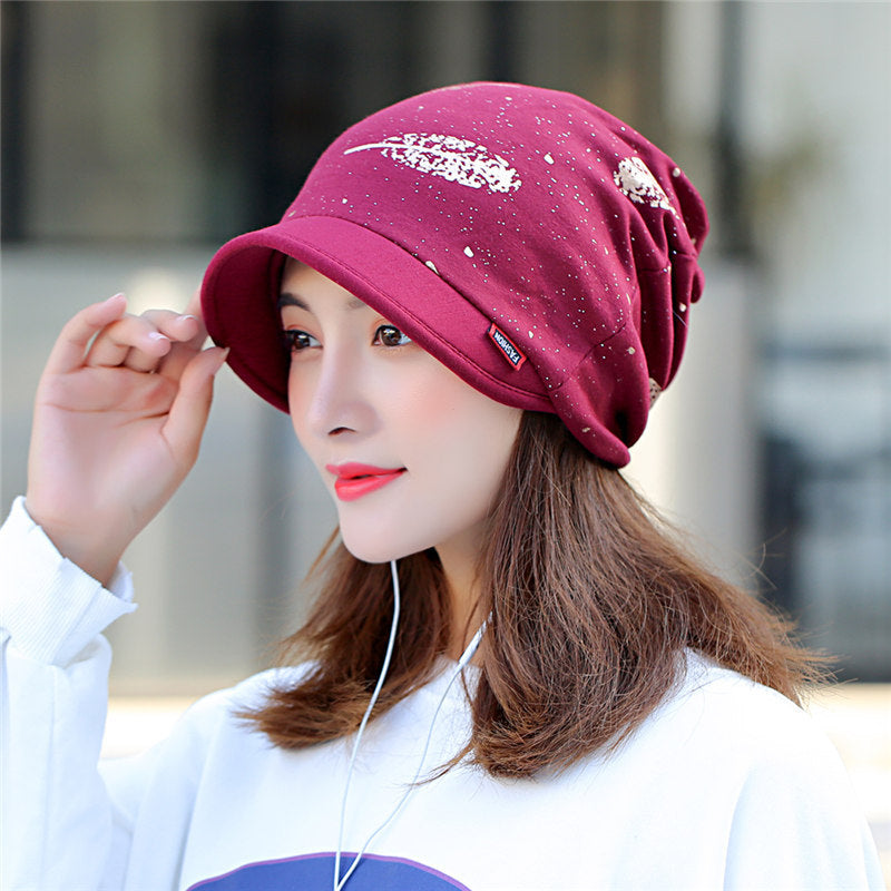 Peaked Warm Fashion Cap Multi-functional Outdoor Cold-proof Hat