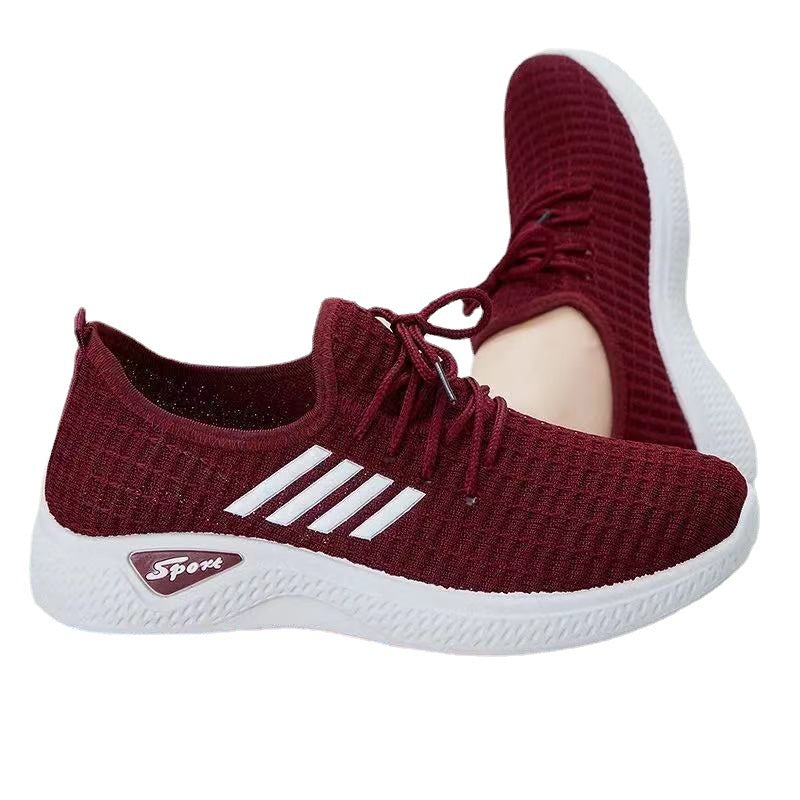 Kvinders sneakers Blød sål afslappede lave løbesko