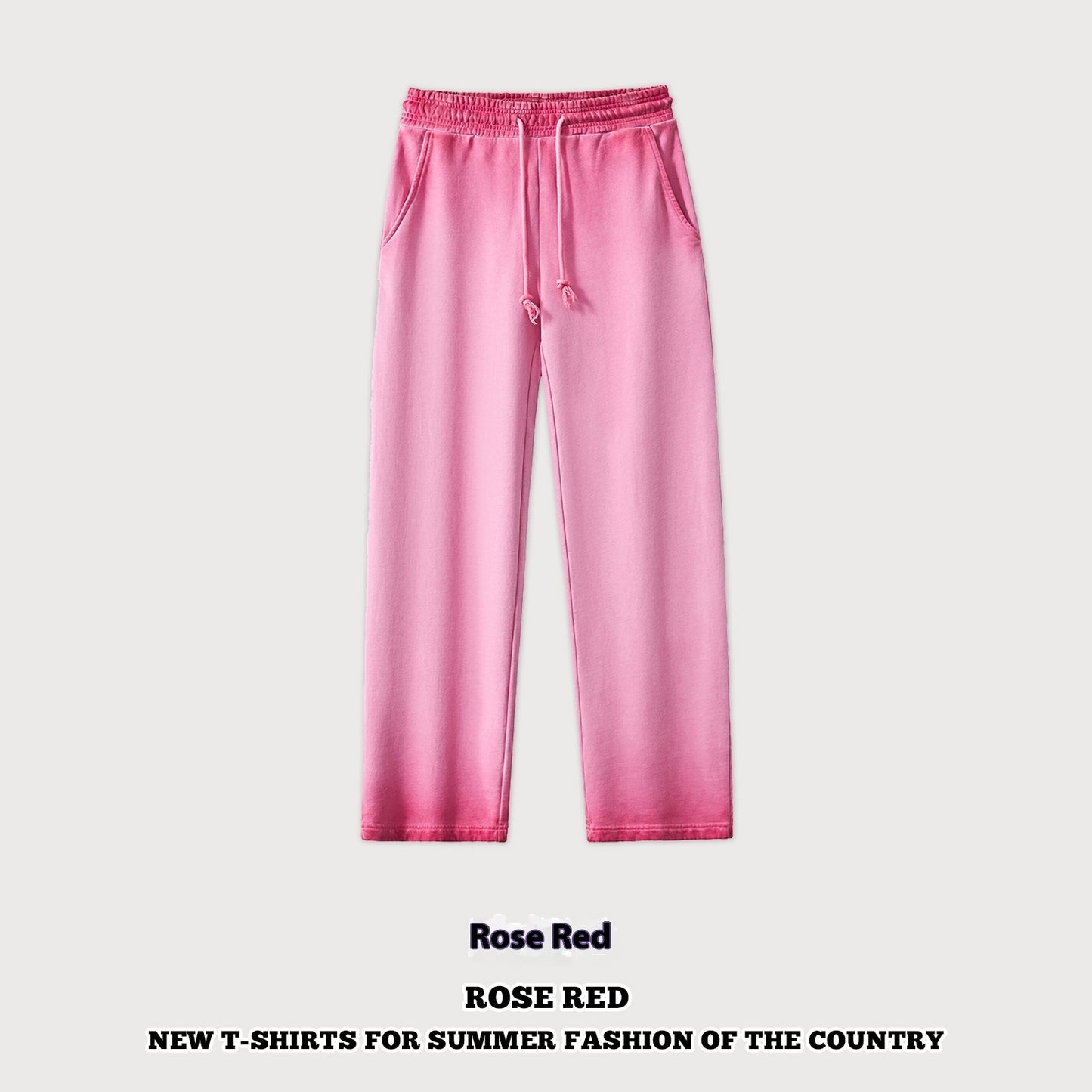 Washed Old Mop Pants Pure Cotton Men