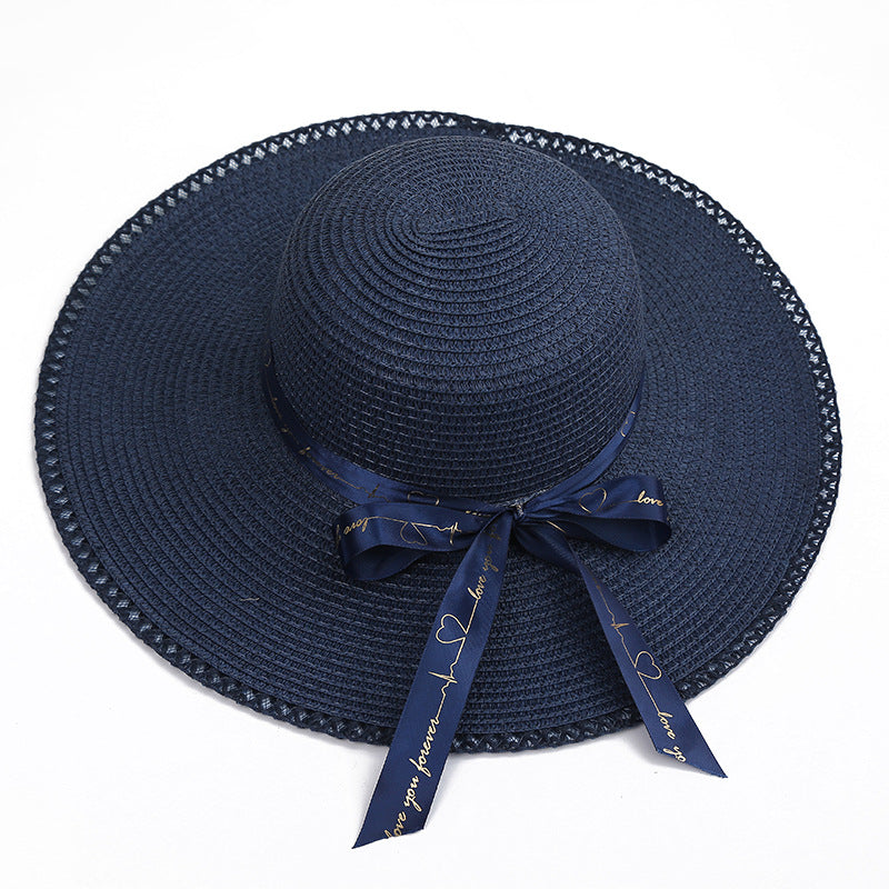 Women's Outdoor Travel Summer Shade Sun Protection Straw Hat