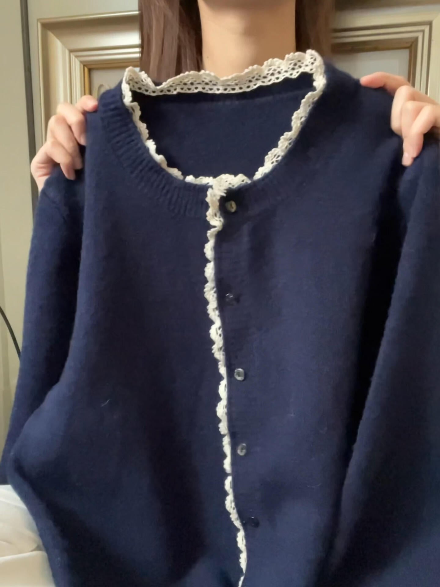 Korean Style Early Autumn Atmosphere Wear Sweater Cardigan Top