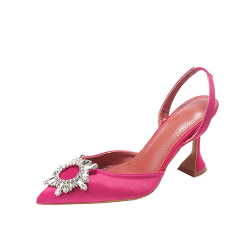 High Heels Wine Glasses And Pointed Sandals