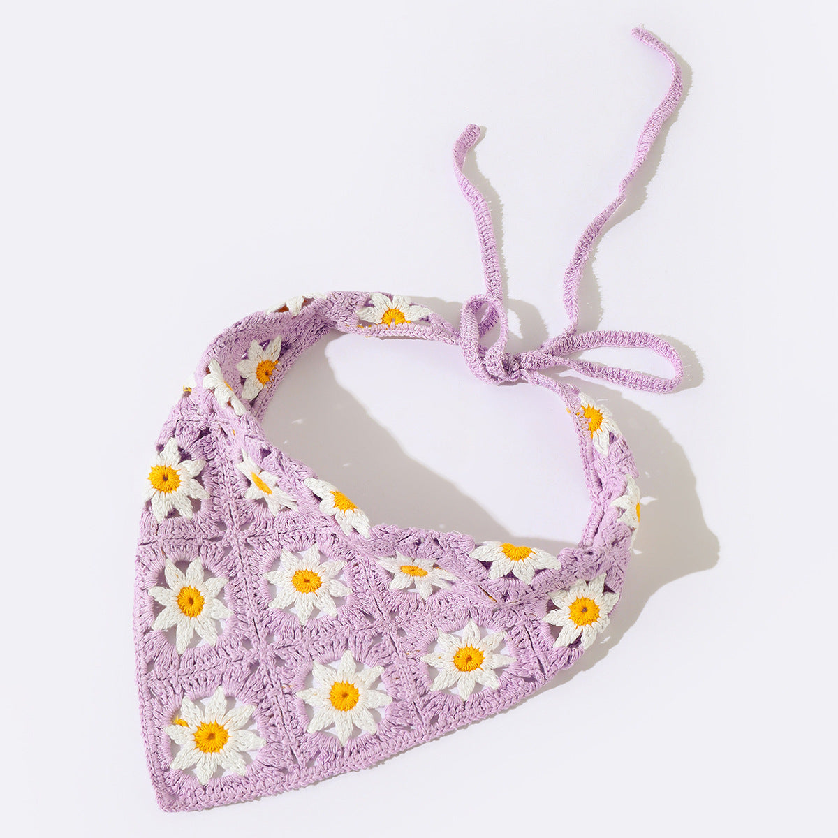 Fashion Woven Small  Triangle Scarf Hair