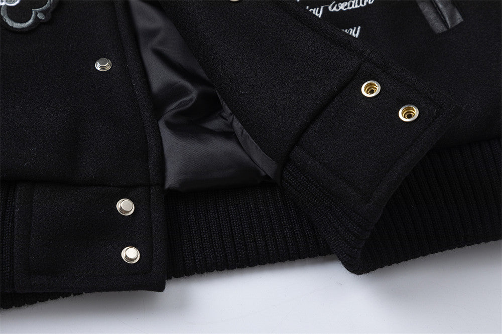Machine Embroidery Baseball Uniform Jacket Male