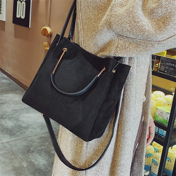 Matteret vintage taske
