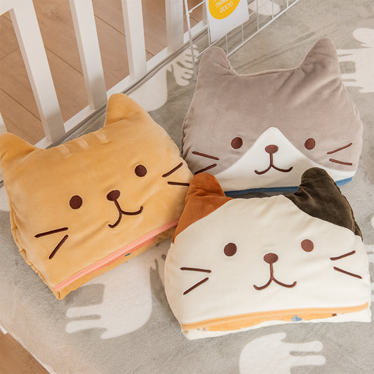 Japanese-style Cat Lazy Shawl Blanket Cloak Blanket Office Nap Female Dormitory Student Warm Cloak Blanket Winter