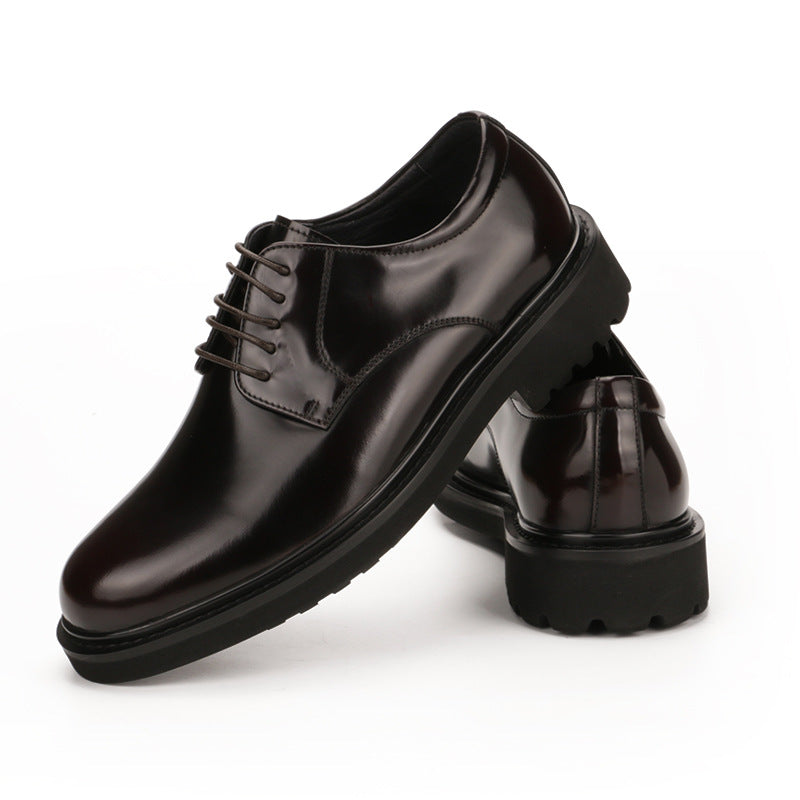 Men's Business Casual Trend All-match Increased Leather Shoes