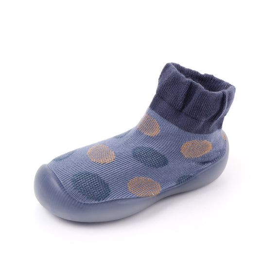 Spring and autumn new polka dot baby toddler socks
