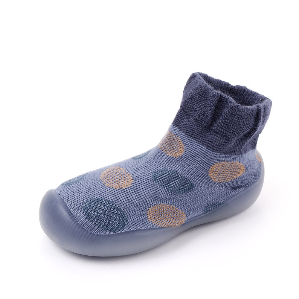 Spring and autumn new polka dot baby toddler socks