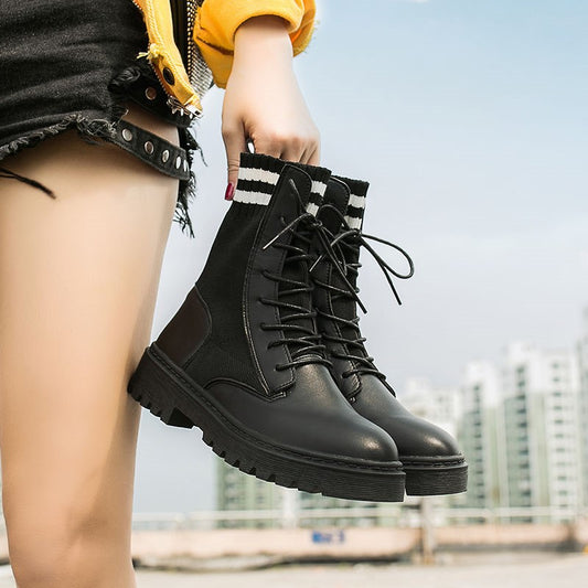 British handsome net red breathable motorcycle boots